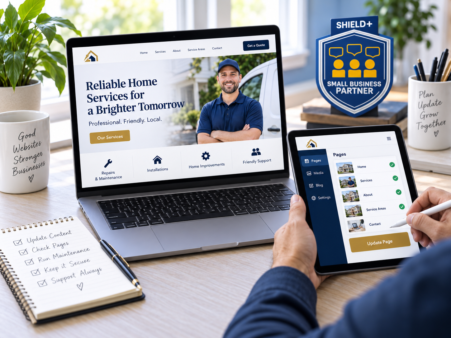 Website care example
